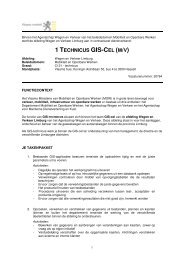 1 TECHNICUS GIS-CEL (M/V) - Jobpunt Vlaanderen