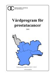 Vårdprogram för prostatacancer - Regionalt cancercentrum syd