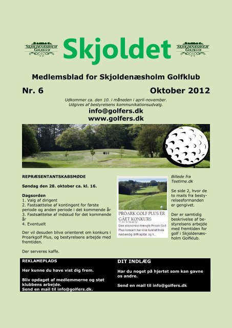 Nr. 6 Oktober - golf