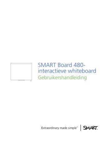 SMART Board 480 interactive whiteboard user's guide
