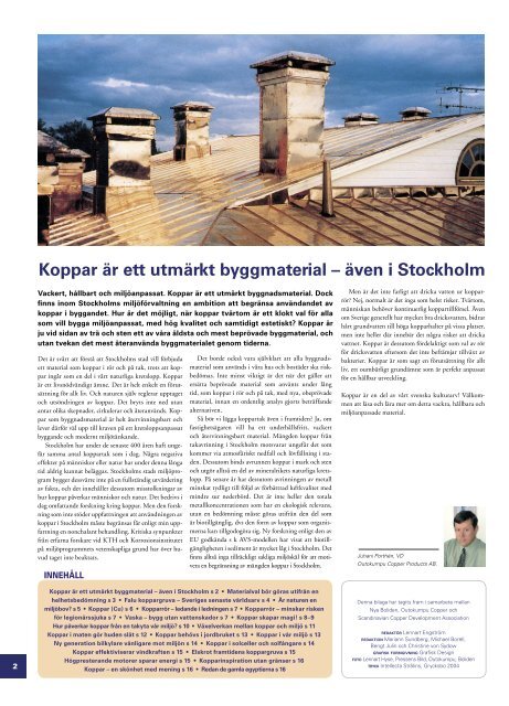 Koppar naturens egen byggsten - Scandinavian Copper ...