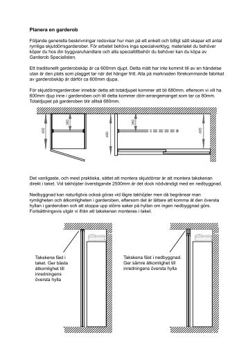 Planera en garderob - Garderob Specialisten