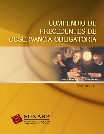 Compendio de Precedentes de Observancia Obligatoria - Sunarp