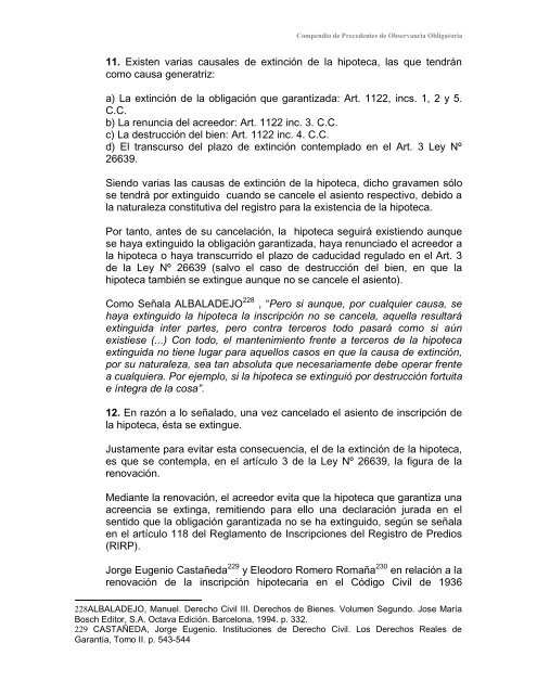 Compendio de Precedentes de Observancia Obligatoria - Sunarp