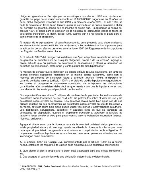 Compendio de Precedentes de Observancia Obligatoria - Sunarp