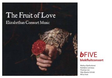 blokfluitconsort - B-Five Blockflötenconsort