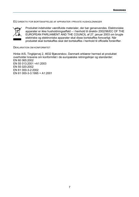 HT0210Vi Hinke DVB-T modtager - Hinke Electronic GmbH