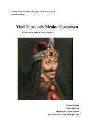 Vlad Tepes och Nicolae Ceausescu