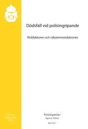Dödsfall vid polisingripande : riskfaktorer och ... - Polishögskolan