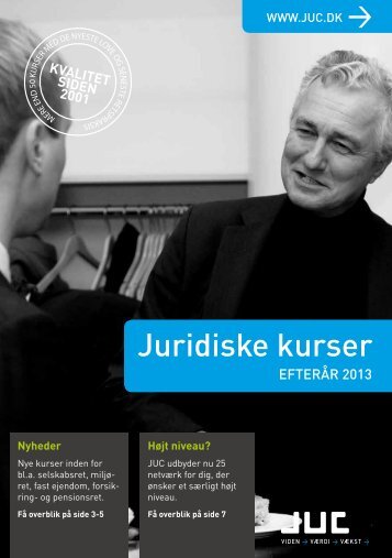Advokatkurser - juridiske kurser - juc.dk. efterår 2013