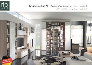 Lifestyle mit rio ART! Geniale Wohnlösungen – einfach planbar!