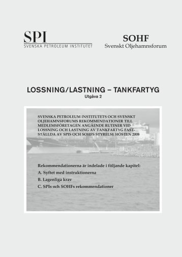 LOSSNING/LASTNING – TANKFARTYG - Svenska Petroleum och ...