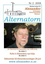 Nummer 2, 2008 - Alexander - Grimeton Veteranradios Vänner