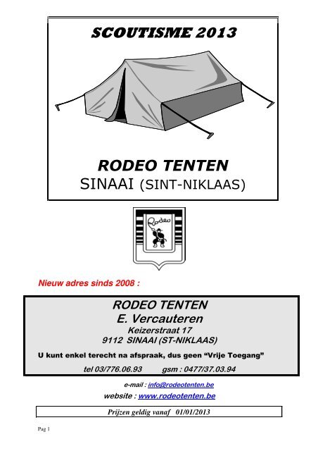 Dowload hier - Rodeo-Tenten