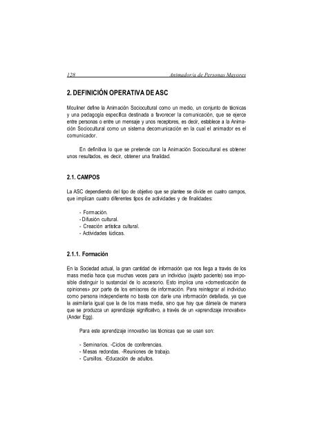 Curso ANIMADOR/A DE PERSONAS MAYORES