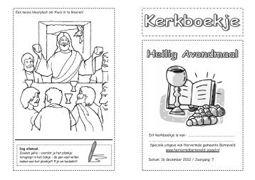 Dit kerkboekje is van ... - Hervormde Gemeente Barneveld