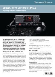 SAILOR® 6222 VHF DSC CLASS A