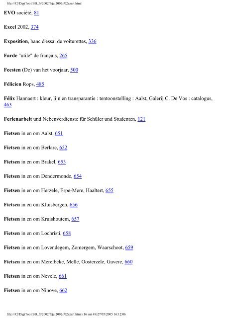 La Bibliographie de Belgique - Koninklijke Bibliotheek van België