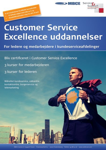 Customer Service Excellence uddannelser - Service & Support Forum