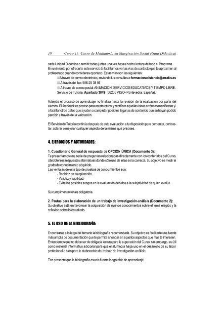 Curso Mediador en marginacion e inadaptacion social. Guia Didactica