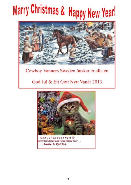 Nr 6 2012 December Årgång 2 - cowboy Vanners