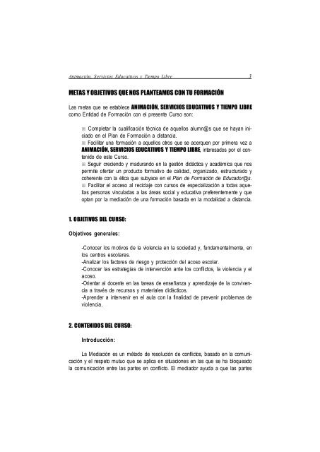 Curso Mediador Escolar en Violencia. Guia Didactica