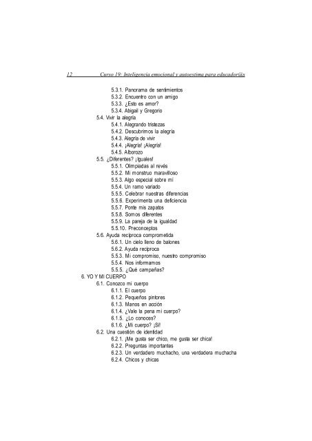 Curso Inteligencia Emocional y Autoestima. Guia Didactica