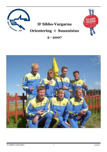 IF Sibbo-Vargarna Orientering Suunnistus 2 2007