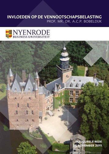 Invloeden op de vennootschapsbelastIng - Nyenrode Business ...