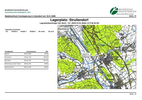 Lagerplatz - Bayerische Staatsforsten