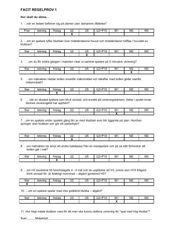 FACIT REGELPROV 1