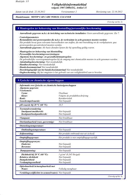 Download MSDS - Motip.com