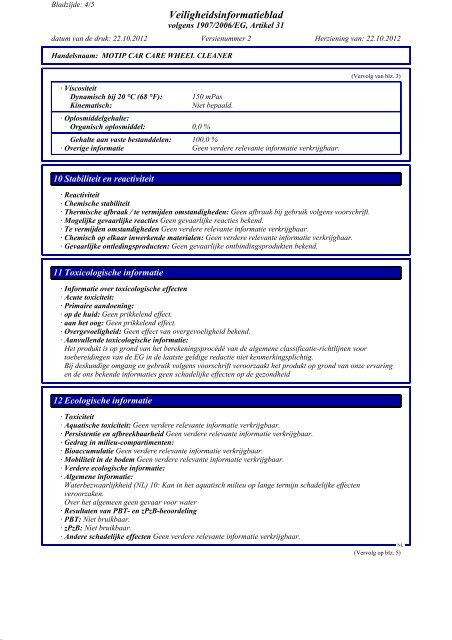 Download MSDS - Motip.com