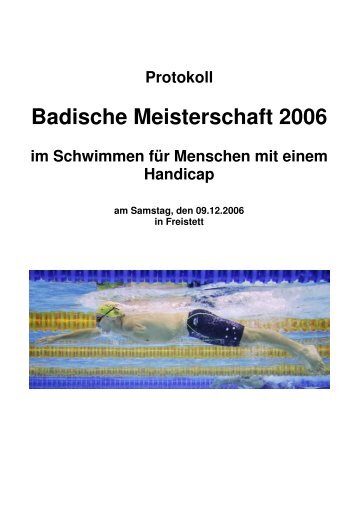 Badische Meisterschaft 2006