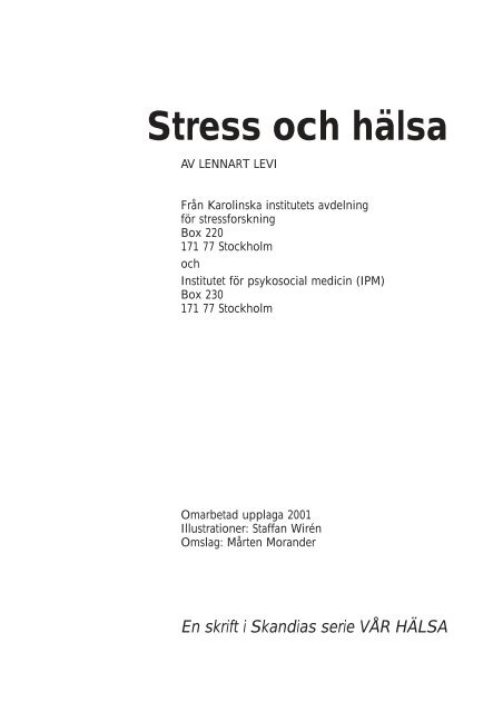 Stress och hälsa - Lennart Levi