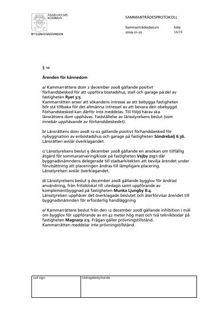 BN protokoll 2009-01-20.pdf - Ängelholms kommun