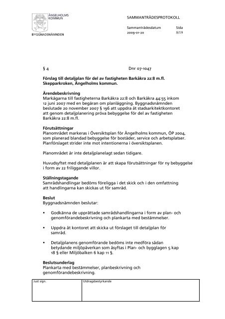 BN protokoll 2009-01-20.pdf - Ängelholms kommun