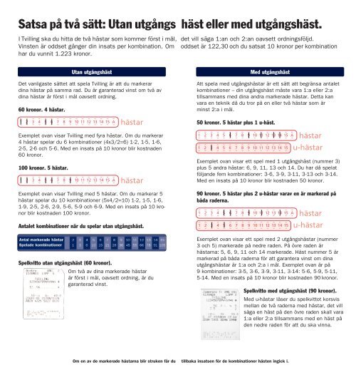 Satsa på två. - Atg