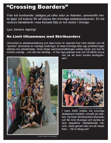“Crossing Boarders” - Skirtboarders