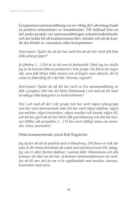 Rapport Projekt Kulturkraft