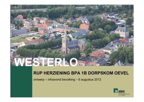 2. aanpassing van de voorschriften - Gemeente Westerlo