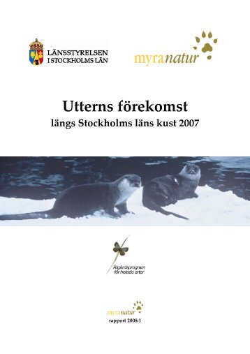 Utterns förekomst längs Stockholms läns kust 2007