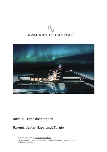Avalanche Capital.pdf - Haparanda stad