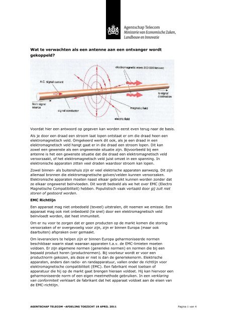 Achtergrondinformatie hinder en storing - Agentschap Telecom