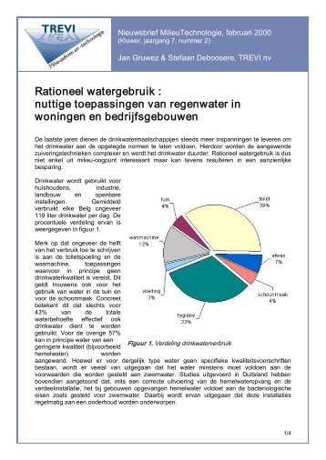 Rationeel watergebruik : nuttige toepassingen van ... - Trevi nv