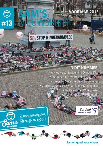 Nieuwsbrief Voorjaar 2013 Download - Sam's Kledingactie