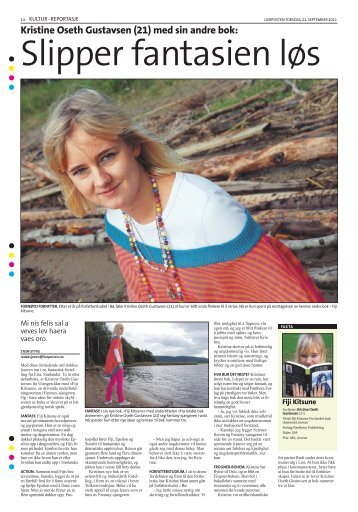 Kristine i Lierposten 22.09.11 - Panthera Publishing AS