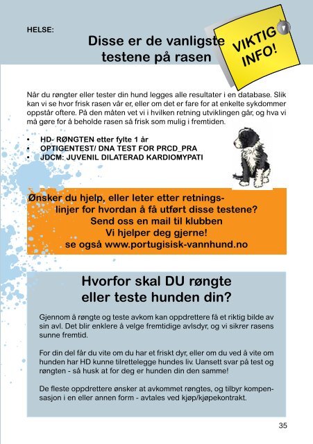 2012 nr1.pdf - Raseklubben For Portugisisk Vannhund