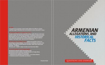 Armenian Claims and Historical Facts - Ministry of Foreign Affairs