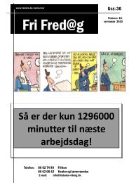 Så er der kun 1296000 minutter til næste ... - Friskolen i Viborg